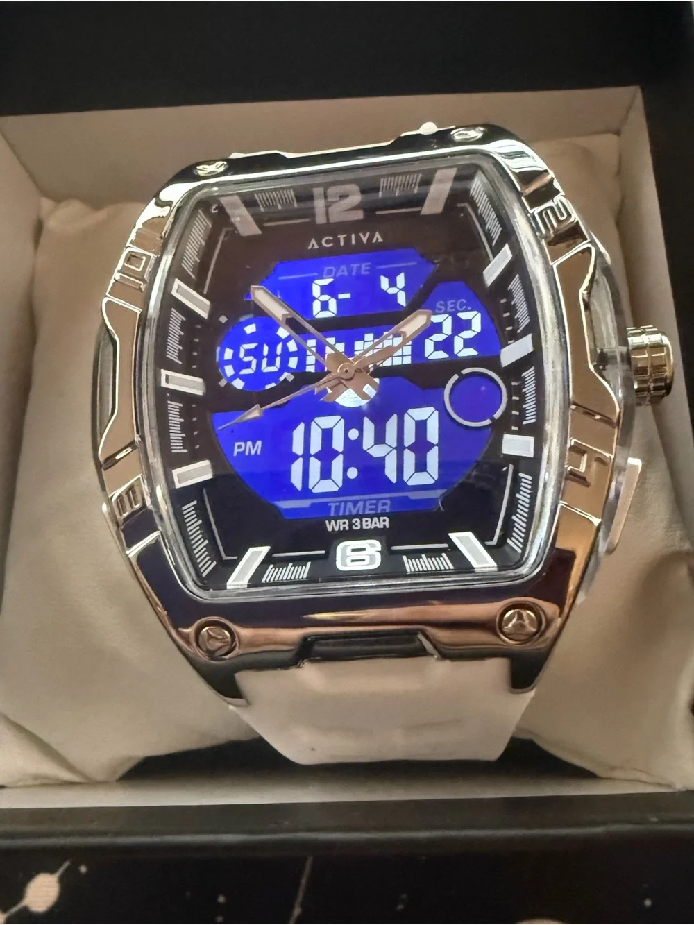 Activa Venzis x Invicta Digital Men’s Watch 50mm White  NWT